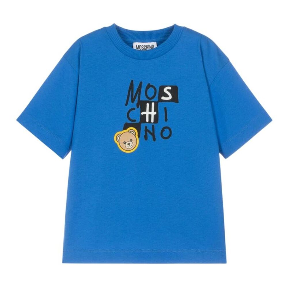 Moschino Childrens/Kids Logo Regular T-Shirt / Blue